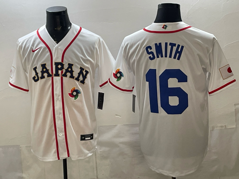 Men 2026 World Cub USA16 Smith white Nike MLB Jersey 005